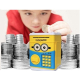 Pusculita interactiva pentru copii Minion cu functie ATM seif si cod pin