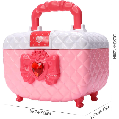 Pusculita pentru fetite  tip  cutie de machiaj rularea automată a banilor si cod