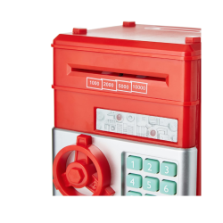 Pusculita Tip Seif  deschidere cu pin  sunete si lumina  ROSIE Pusculita Tip Seif  deschidere cu pin  sunete si lumina  ROSIE