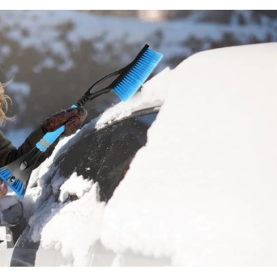 Racleta gheata 2 in 1 cu perie zapada si maner