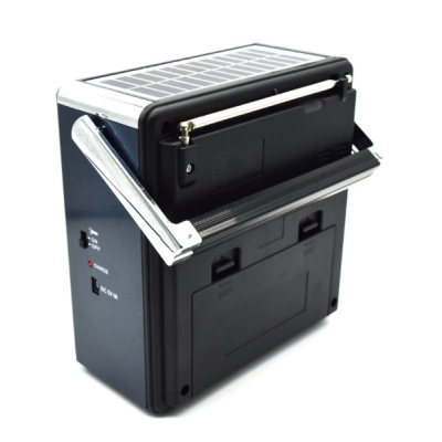 Radio cu Panou Solar XB-921 BT X-Bass mp3 player cu suport card sd/usb NEGRU