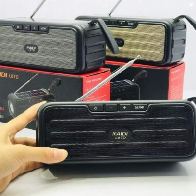 Radio portabil tip boxa cu panou solar Bluetooth L8TD 10W 1200 mAh