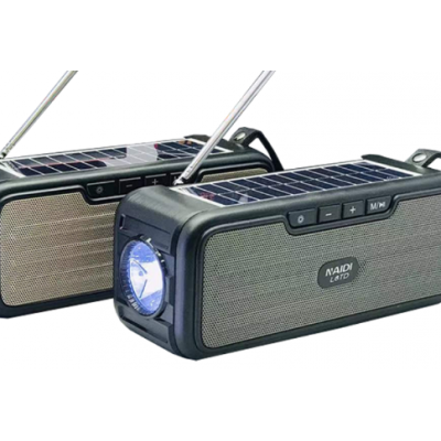 Radio portabil tip boxa cu panou solar Bluetooth L8TD 10W 1200 mAh