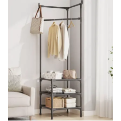 Raft de colt pentru haine negru