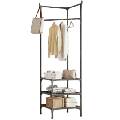 Raft de colt pentru haine negru