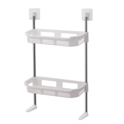 Raft depozitare multifunctional pentru toaleta 2 polite 58 x30cm 