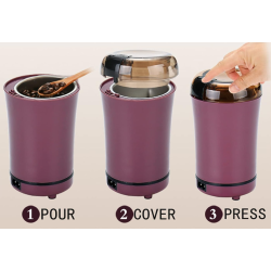 Rasnita electrica pentru cafea sau condimente stil cana cu capac