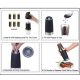 Rasnita electrica pentru sare si piper AO 78207 plastic