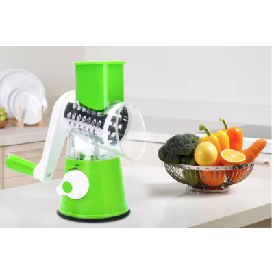 Razatoare cu manivela si 3 accesorii de ras Verde/Alb 11 x 6 x 23 cm