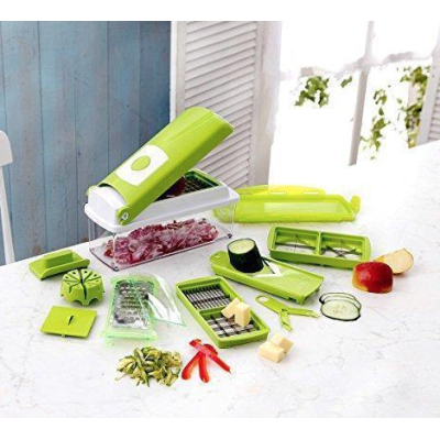 Razatoare multifunctionala cu 11 piese pentru fructe si legume