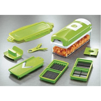 Razatoare multifunctionala cu 11 piese pentru fructe si legume