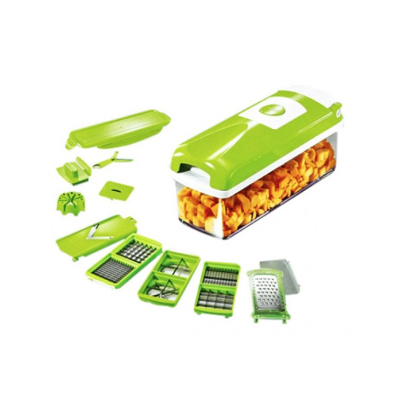 Razatoare multifunctionala cu 11 piese pentru fructe si legume