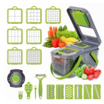 Razatoare multifunctionala pentru fructe si legume 22 piese lame din otel inoxidabil BA