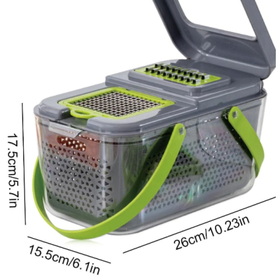 Razatoare multifunctionala pentru fructe si legume 22 piese lame din otel inoxidabil BA