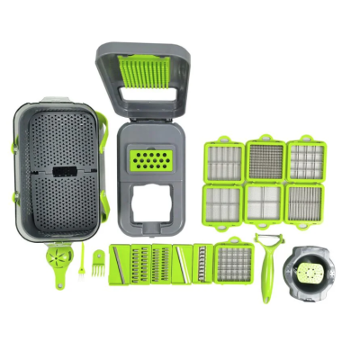 Razatoare multifunctionala pentru fructe si legume 22 piese lame din otel inoxidabil BA