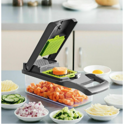 Razatoare multifunctionala Veggie Slicer 16 accesorii incluse lame din otel inoxidabil