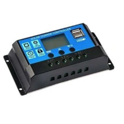 Regulator-controler solar PWM 10A 12V/24V 2 X USB si LCD