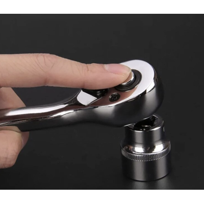 RIB chei tubulare 12 piese 1/4 cu cheie clichet otel crom vanadiu 4-13 mm