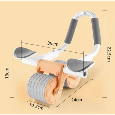 Roata Abdominala revenire automata latime 4 inch Portocaliu