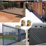 Roata poarta culisanta ingusta diametru 80mm cu sina tip teava