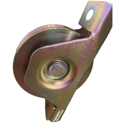 Roata poarta culisanta ingusta diametru 80mm cu sina tip teava