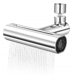 Robinet de bucatarie cu extensie 4 moduri curgere apa cascada picaturi de ploaie bule si 2 jeturi