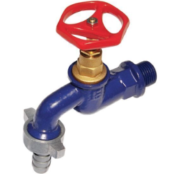 Robinet dublu serviciu din fonta 3/4 toli Albastru
