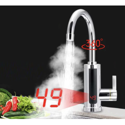 Robinet electric cu incalzire instant display temperatura putere 3000W temperatura maxima 60 grade Plastic