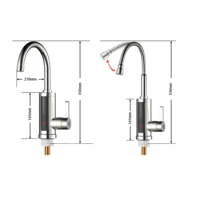 Robinet electric cu incalzire instant display temperatura putere 3000W temperatura maxima 60 grade Plastic