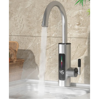 Robinet Electric Instant Inox cu Display si Rotire 360 grade