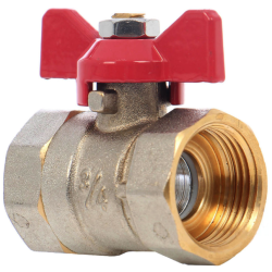 Robinet trecere apa calda din alama 3/4