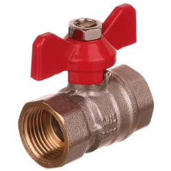 Robinet trecere apa cu filet interior + exterior din alama 1/2