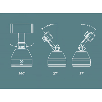 Robot cameraman cu suport telefon Bluetooth reincarcabil rotire 360 grade