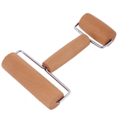 Rola 2 capete din lemn pentru intins aluat