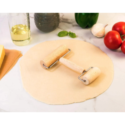 Rola 2 capete din lemn pentru intins aluat