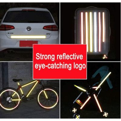 Rola banda reflectorizanta galbena cu sageata neagra 5cm x 50m