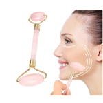 Rola masaj facial  cu doua capete cu piatra ROZ