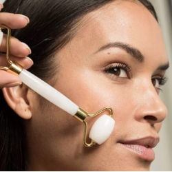 Rola masaj facial cu doua capete cu piatra ALBA