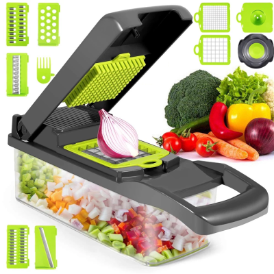 Razatoare multifunctionala Veggie Slicer 16 accesorii incluse lame din otel inoxidabil Razatoare multifunctionala Veggie Slicer 16 accesorii incluse lame din otel inoxidabil