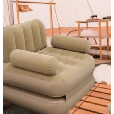 Saltea de dormit gonflabila cu spatar canapea extensibila pentru o singura persoana