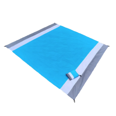 Saltea de plaja patura de camping 210x200cm Albastra