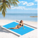 Saltea de plaja patura de camping 210x200cm Albastra
