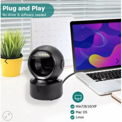 UB Scaner QR/coduri de bare de birou profesional Andowl Q SM5 negru