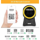 Scaner QR/coduri de bare de birou profesional Andowl Q SM6 negru/galben