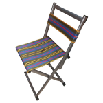 Scaun pliabil camping cu spatar Verde Mov