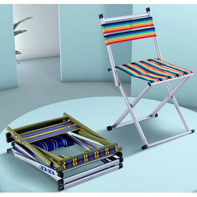 Scaun pliabil camping cu spatar Verde Mov