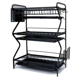 Scurgator de vase metalic premium cu 3 niveluri