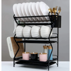 Scurgator de vase metalic premium cu 3 niveluri