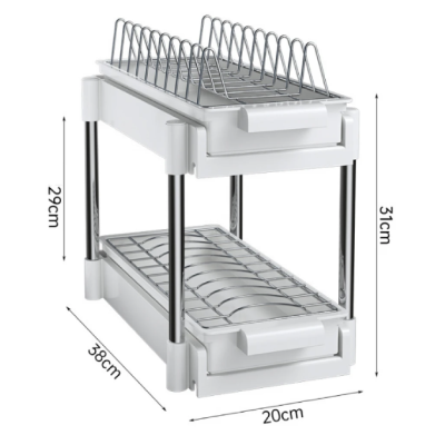 Scurgator vase cu 2 nivele sistem de glisare si scurgere a apei