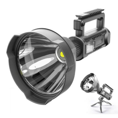 Lanterna de Mana W590 cu TREPIED , Baterie Externa 1000W LED foarte puternic P50 Lanterna de Mana W590 cu TREPIED , Baterie Externa 1000W LED foarte puternic P50